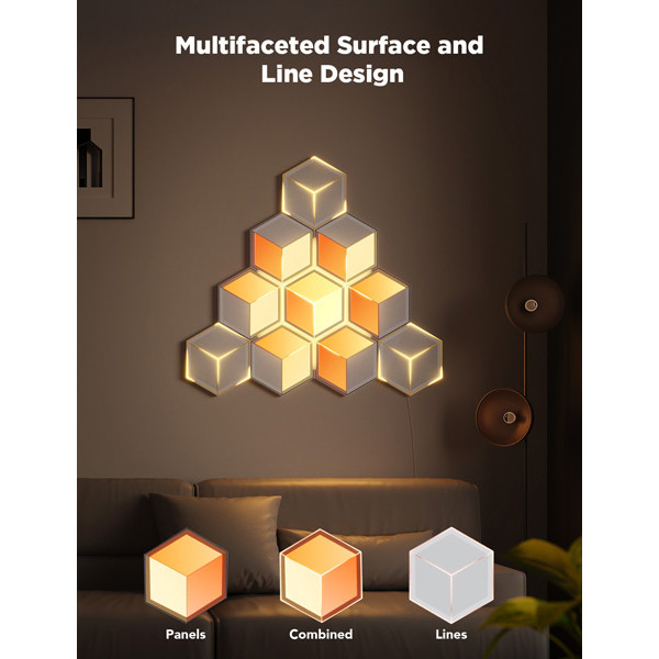 Govee Glide Hexagon Light Panels Ultra | Wi-Fi + Bluetooth | 7